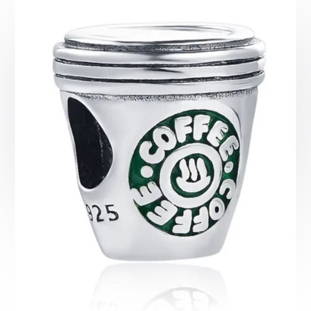 NWOT Coffee Silver 925 Pandora Fit Charm